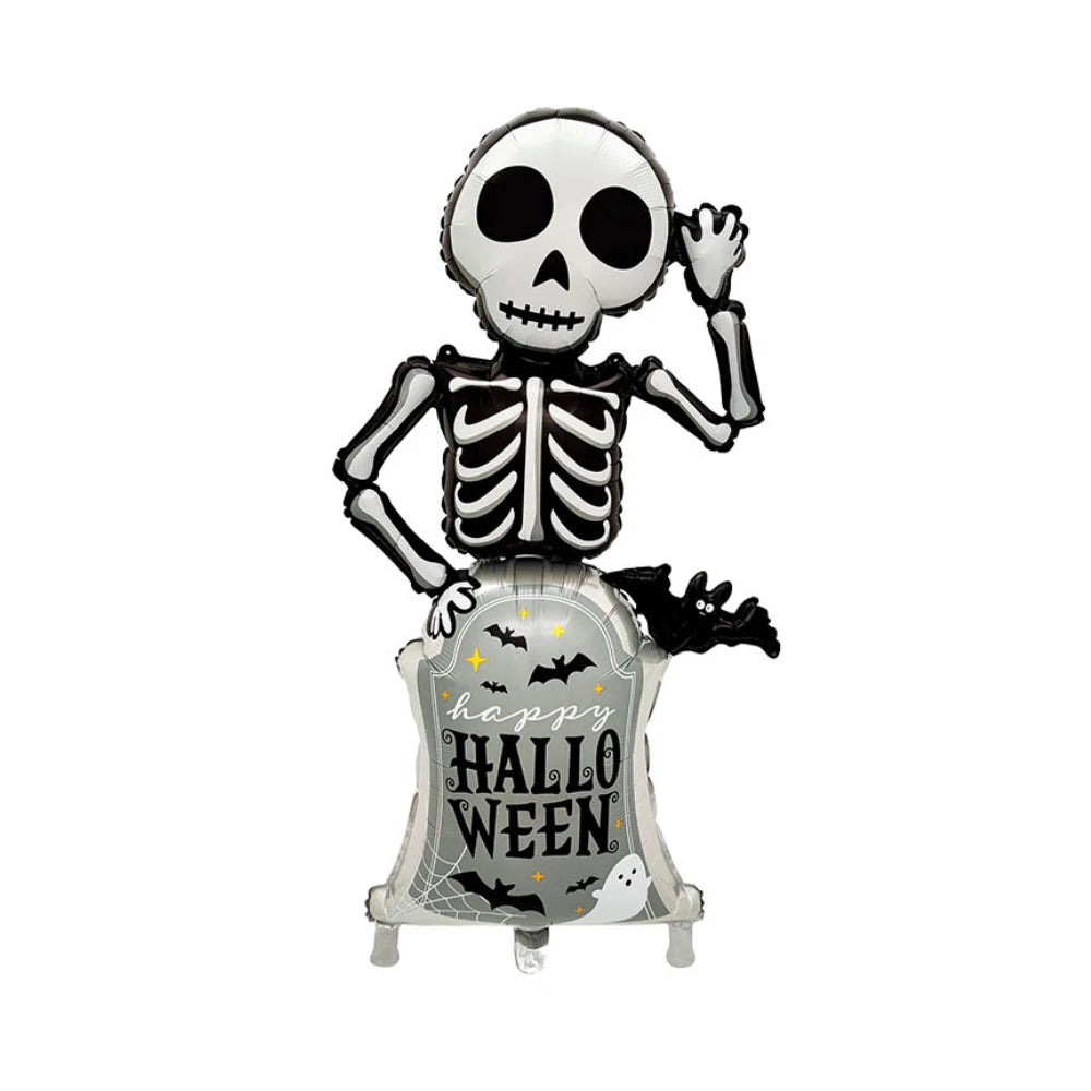 Halloween Pumpkin Spider Spooky Skeleton Decoration Balloons Halloween Theme Party DIY Scene Decoration Inflatable Balloons