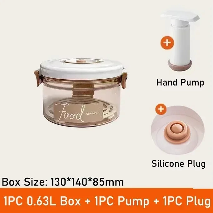 Vacuum Food Storage Box Fresh-Keeping Canister Sealed Storage Container Large Capacity Food Dispenser  Kitchen Storage Box