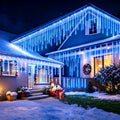 Solar Outdoor Meteor Shower Lights 8 Tubes High Brightness Ambient Lights Auto Light Sensor for Garden Patio Eaves Holiday Decor