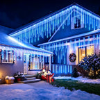 Solar Outdoor Meteor Shower Lights 8 Tubes High Brightness Ambient Lights Auto Light Sensor for Garden Patio Eaves Holiday Decor