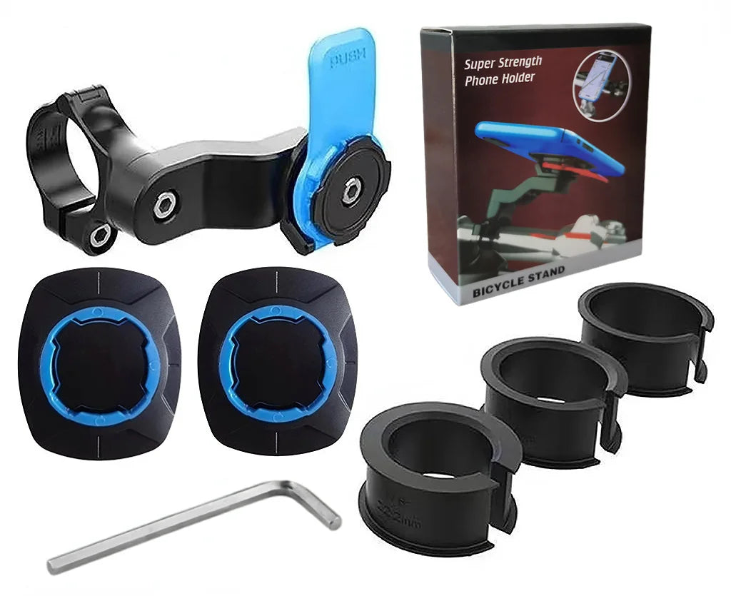 Motorcycle Phone Holder 360° Rotatable Bike Phone Support Anti-Shock Outdoor Riding Navigation Phone Bracket Cycling Accessories