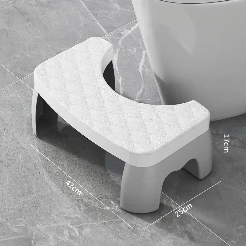 Waterproof Toilet Squat Stool Portable Bathroom Foot Stool for Adults Kids Pregnant Women Elderly Squatty Potty Aid