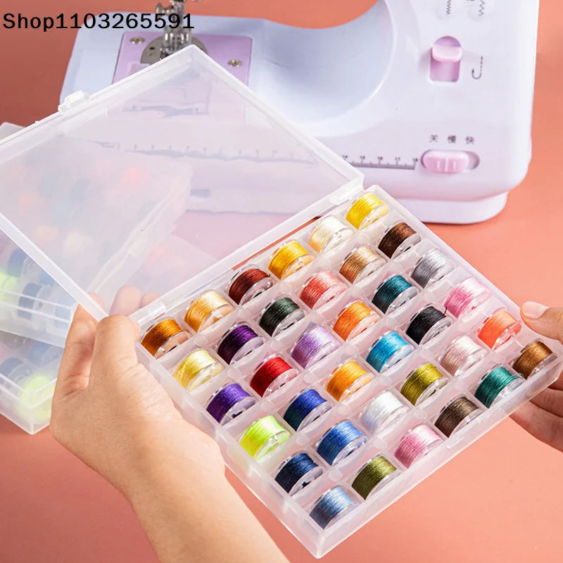 Sewing Machine Bobbin Multicolor Thread Spool Machine Spools Sewing Accessories Sewing Bobbins Box Set