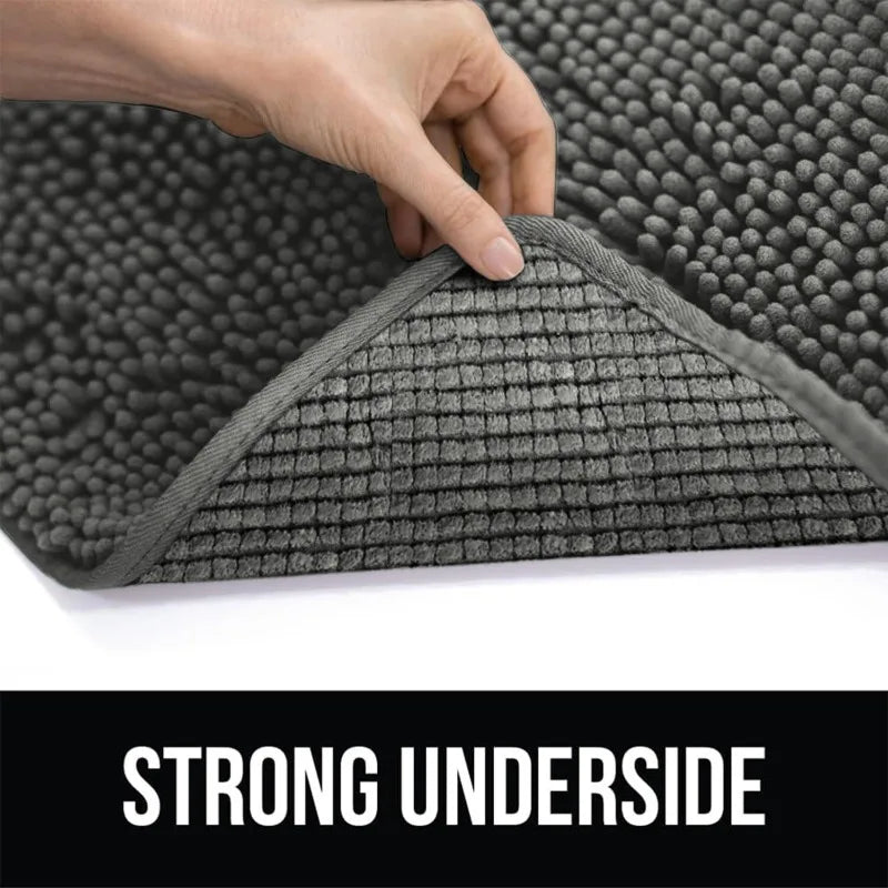 Chenille Bath Mat Water Absorbent Non Slip Rug for Bathroom Toilet Kitchen Doorway Anti Skid Floor Mat Shower for Bathroom