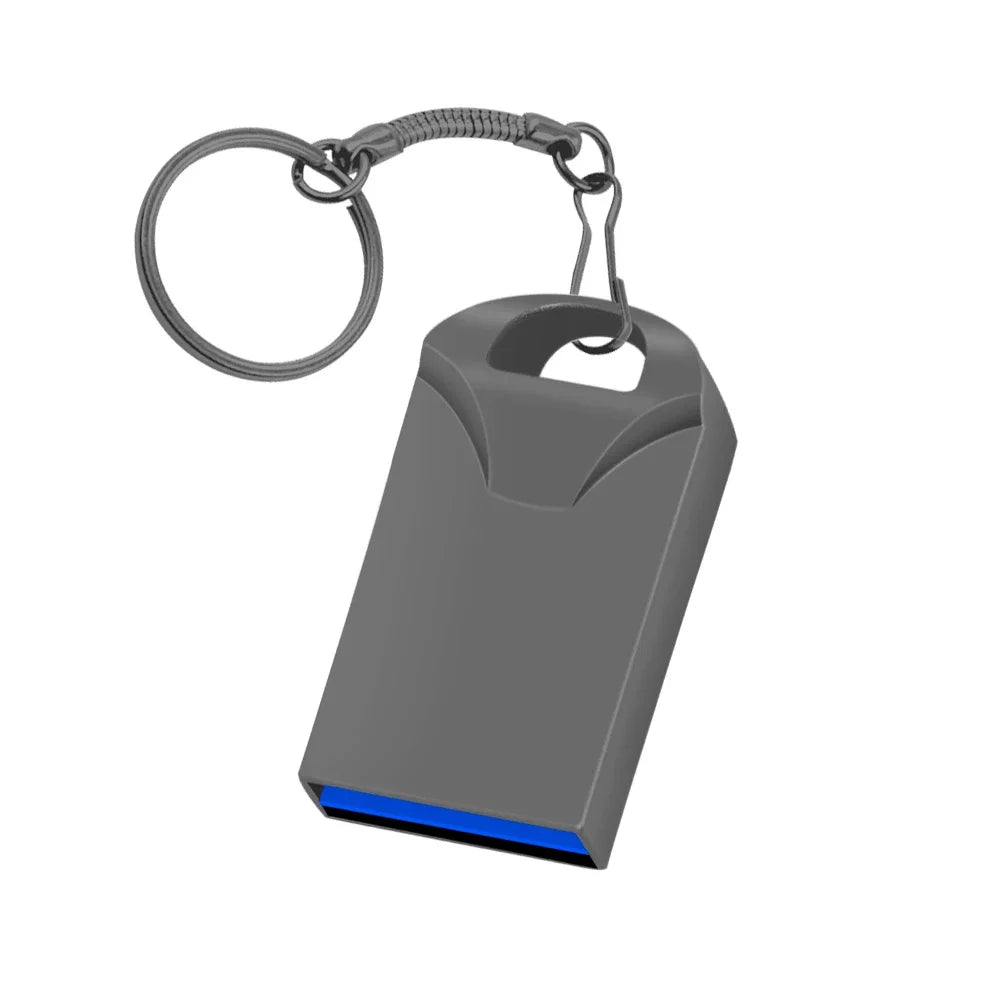 High Speed USB 3.0 Metal Flash Drive 16GB 32GB 64GB 128GB Pendrive Waterproof usb drive Pen Mini memory Sticks with key ring