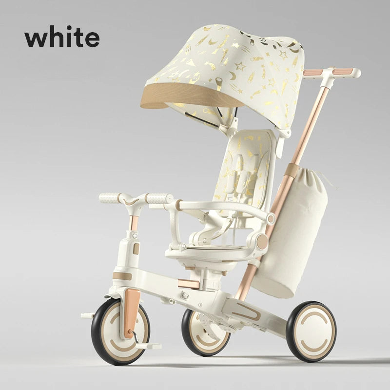 Lightweight three-wheeled baby stroller Two-way seat Multifunctional children's pedal tricycle Lightweight children's bicycle