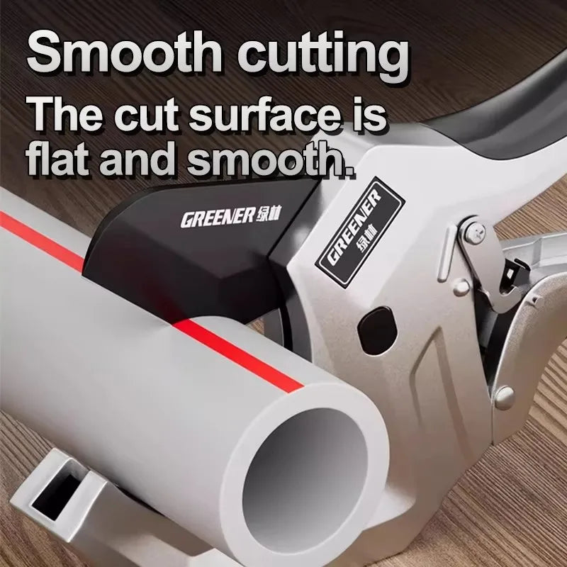 GREENERY 33/42mm Ratcheting Pipe Cutter Professional PVC PPR Tube Cutting Tool Quick Scissors Plastic Pipe Cutter Hardware Tool