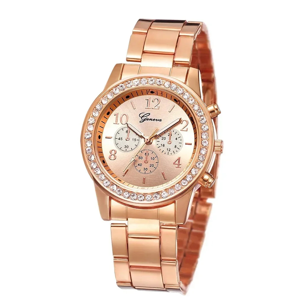 MAYZHISU Retro Women's Watch Steel Elastic Strap Women Quartz Watch Vintage Business Female Bracelet Wristwatch Clock Gifts
