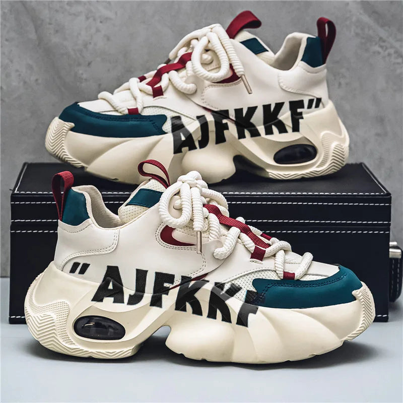 Sneakers for Men Fashion Versatile Men Comfortable Casual Shoes Thick-soled Height-increasing Men Shoes Tênis Zapatillas Deporte