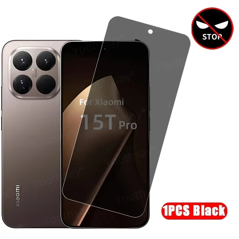 3P/2P/1P Pack For Xiaomi 15T Pro Privacy Screen Protector Tempered Glass Anti-spy Glass MI Protective Phone Anti Peeping Film