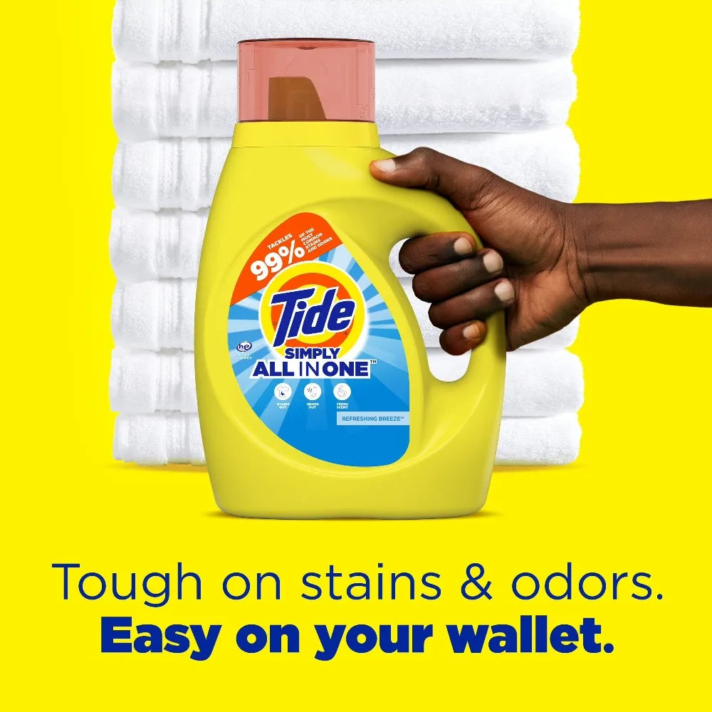 Limited-Time Special Price! Liquid Laundry Detergent, Refreshing Breeze, Bulk Large Capacity Family Size