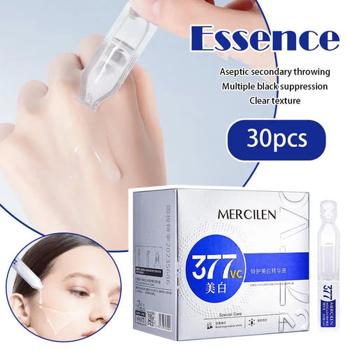 30Pcs Reduce Wrinkles Skin Base Essence Face Care Moisturizing Brighten Delicate Smooth Shrink Pores Face Serum Beauty Skincare