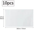 Disposable PE Table Covers Cloth Tablecloth Easy Cleanup Plastic Rectangle White Plastic Tablecloth for Party Wedding 10/5/2pcs
