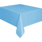 Plastic Disposable Solid Color Tablecloth Birthday Party Wedding Christmas Table Cover Wipe Desk Cloth Decor  Covers Rectangle