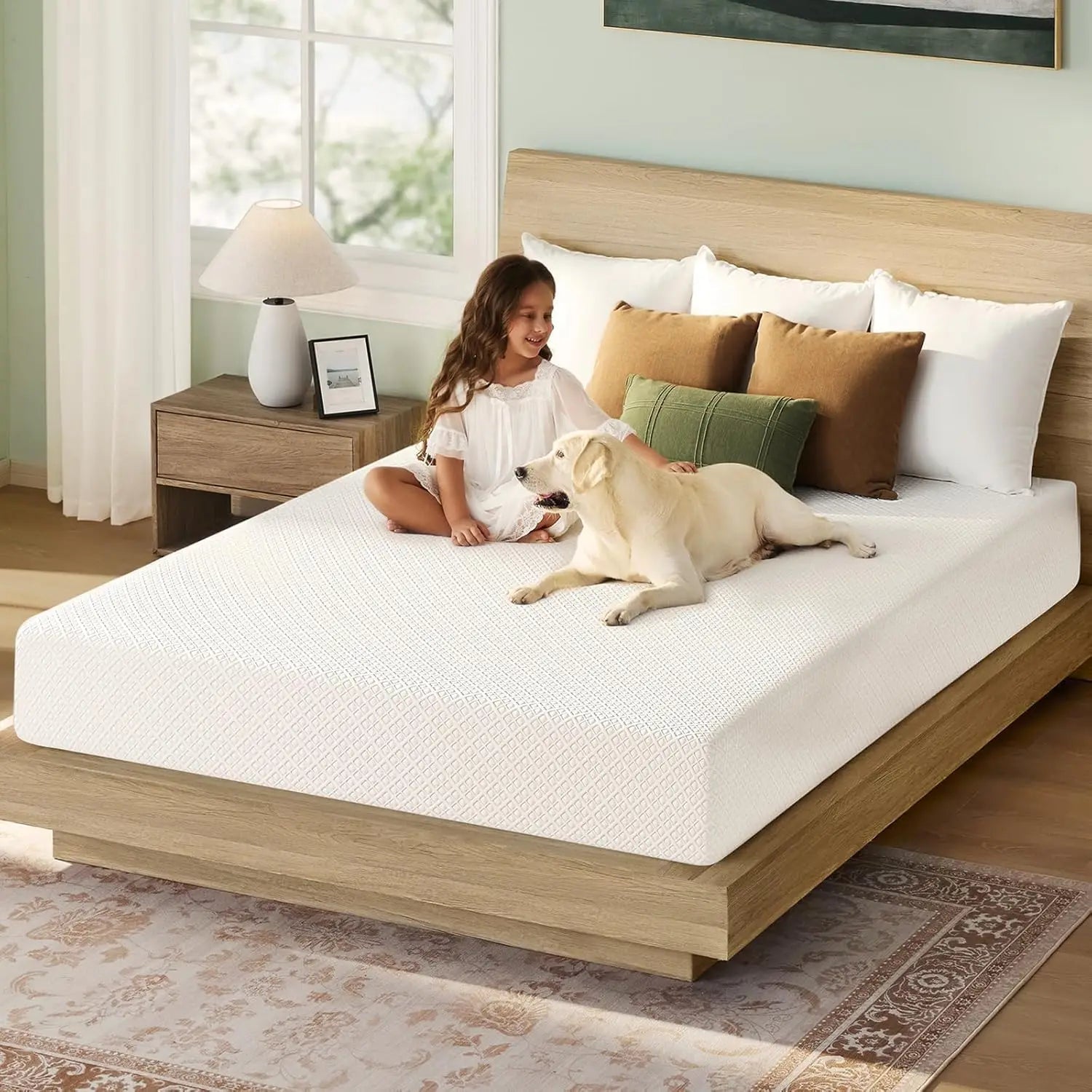 Twin Size Mattress 6 Inch Gel Memory Foam Mattress in a Box Fiberglass Free Breathable for Cooler Sleep Supportive Pressure Reli