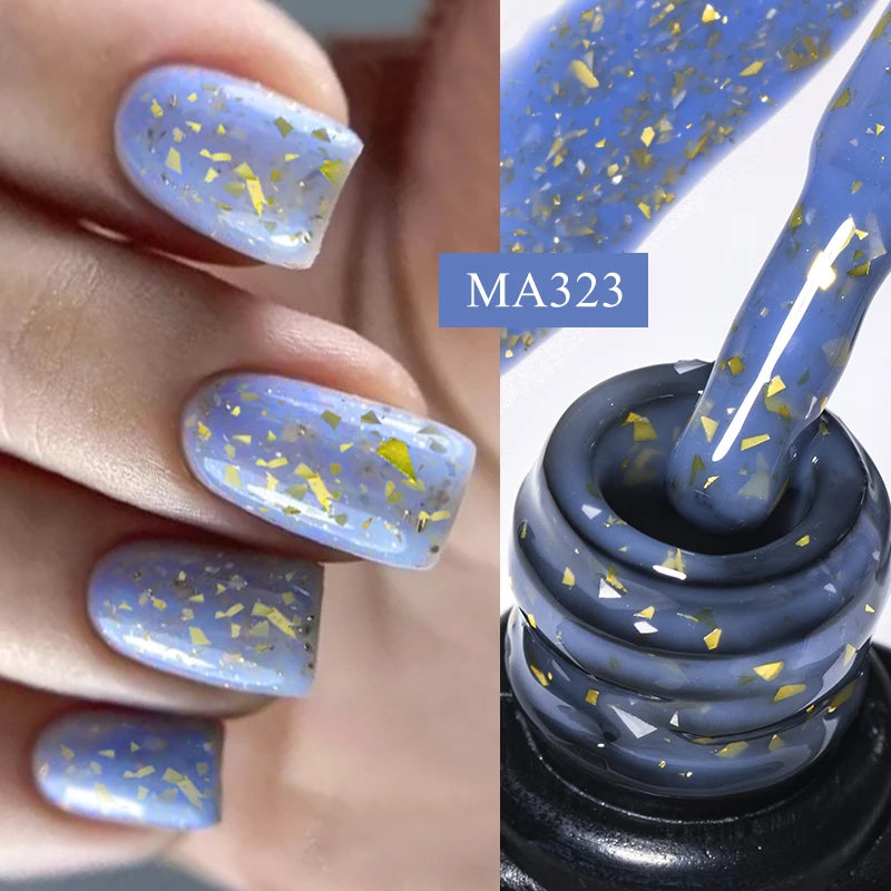 7ml Nude Rubber Base Gel, 68 Colors, DIY Nail Art Supplies Gel for Nails Design, UV LED Soak Off, Easy to Apply, Long Lasting