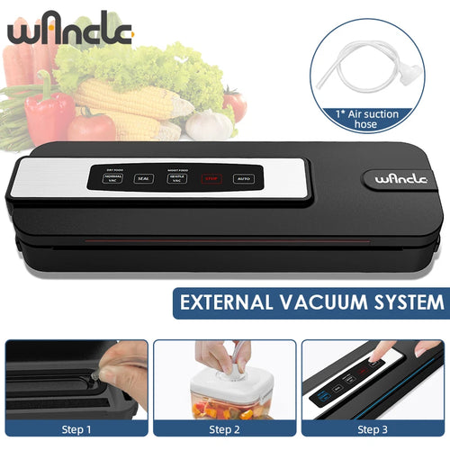 Automatic Food Vacuum Sealer with Preservation Modes Plastic Bag Sealing Machine Food Storage Vacuum Package Machine for Kitchen