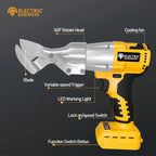 Electric Goddess Brushless Motor For Dewalt 20V Battery Electric Iron Scissors Metal Cutting High Carbon Steel Blade Power Tool