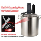 Commercial Hot Pot Sauce Frying Machine 110V 40L Automatic Food Mixer For Hotels Food & Beverage Factory Farms Restaurant Industrial Cooking Kettle Machine