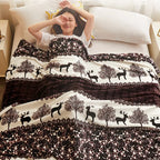 Lightweight Flannel Blanket Soft Skin-friendly Throw Blanket for Couch Living Room Bedroom Car, All Season Decorative Blanket