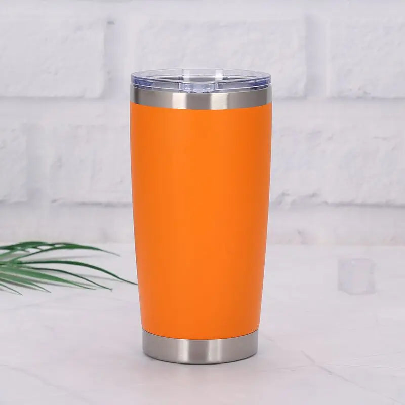 20oz Tumbler with Lid , Stainless Steel Vacuum Insulated Coffee Tumbler Cup, Double Wall Powder Coated Travel Mug