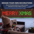 RGBIC LED Flexible Net Mesh Lights Outdoor Waterproof Matrix Grid Patio Pergola Bush Wedding Christmas Party Holiday Yard Decor