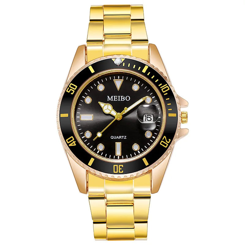 New Fashion Famous Man Luxury Calendar Quartz Watch Men Stainless Steel Casual Watches Reloj Hombre Male Wristwatches Gift Clock