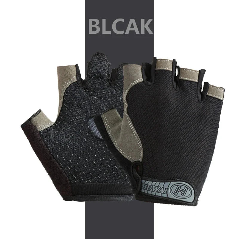 Outdoor Sport Gloves for Men Women Wrist Guard Fitness Gym Cycling Hiking Boxing Exercise Training Workout Long Wrist Fingerless