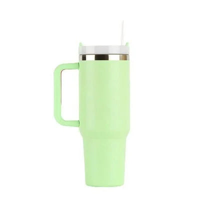 New Hot 40oz Insulated Tumbler acuum Cup 2.0 Thermal Mug for with Handle Straw Stainless Steel Hot and Cold Coffee Drinking