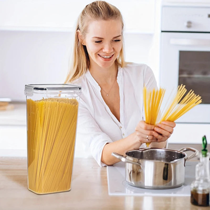 Airtight Food Storage Containers with Lids, 2/4 PCS 2.8L Pasta Containers for Pantry Organization and Storage, BPA Free Kitchen