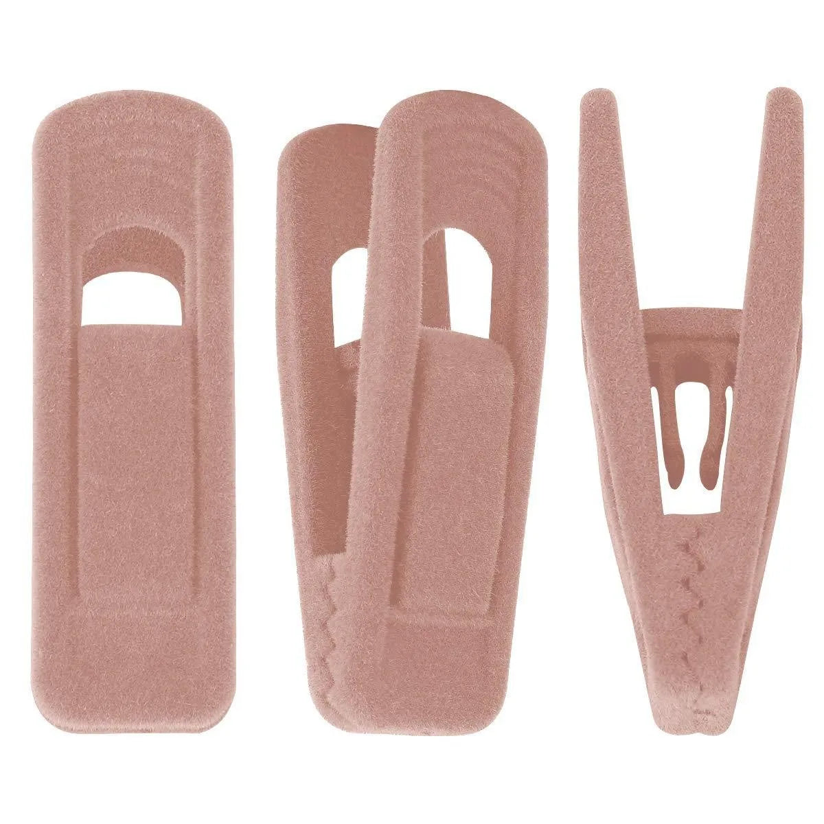 For Hordion 20/10Pcs Velvet Hangers Clips, Strong Finger Clip Non-Slip Pants Hangers, Light Pink,white,Gray,Magenta,Purple,Black
