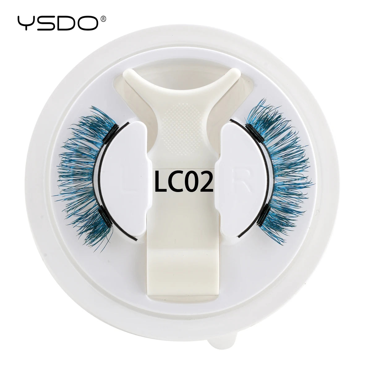 YSDO Colored Magnetic Eyelashes Natural Faux 3D Mink Lashes Reusable Makeup Party Cosplay Shiny Colorful Magnet False Lashes