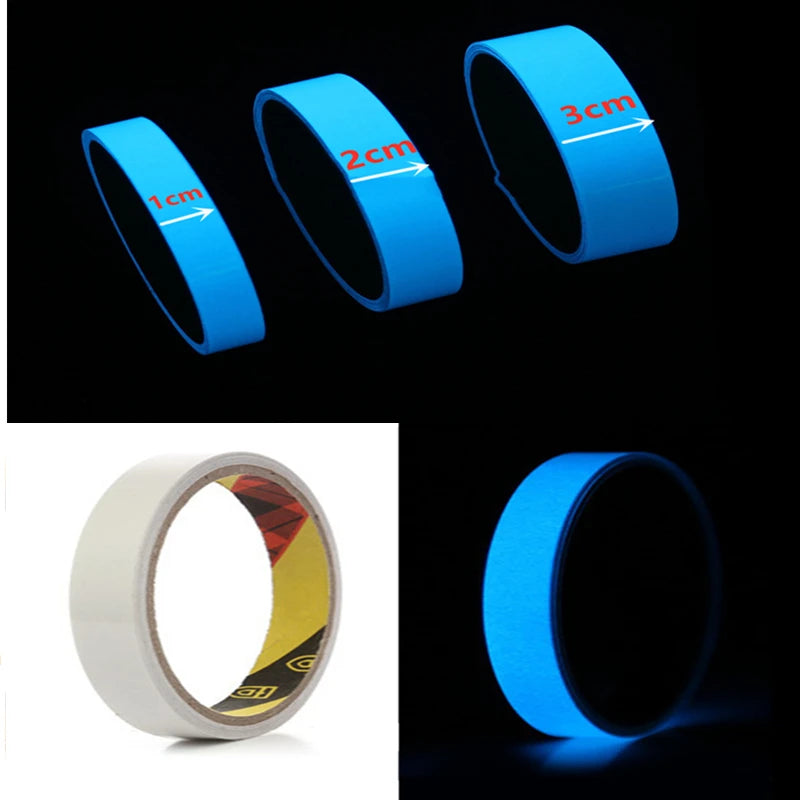 Self-adhesive Luminous Tape Glow Emergency Logo In The Dark Safety Stage Stickers Home Decor Party Supplies Decorative