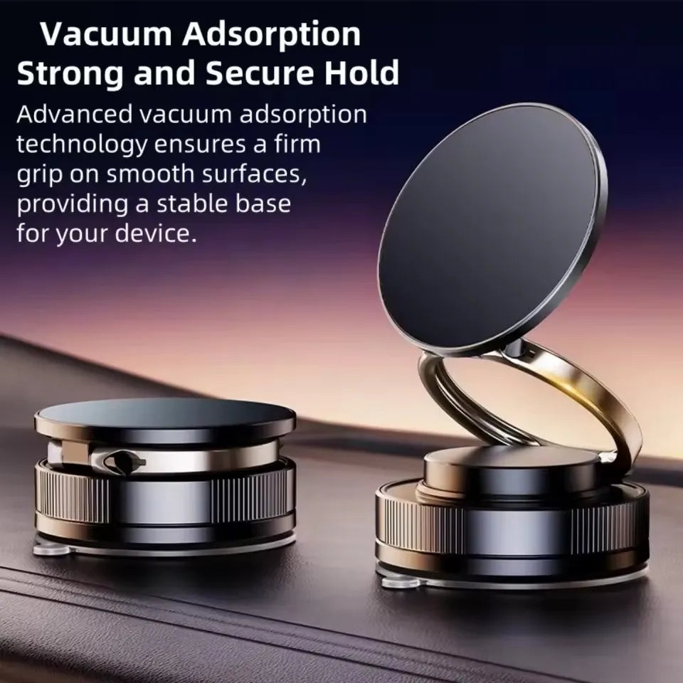 Car Phone Magnetic Stand Mechanical Vacuum Suction Cup Rotate 360 °   Magnetic Adsorption Bracket Universal Navigation Holder