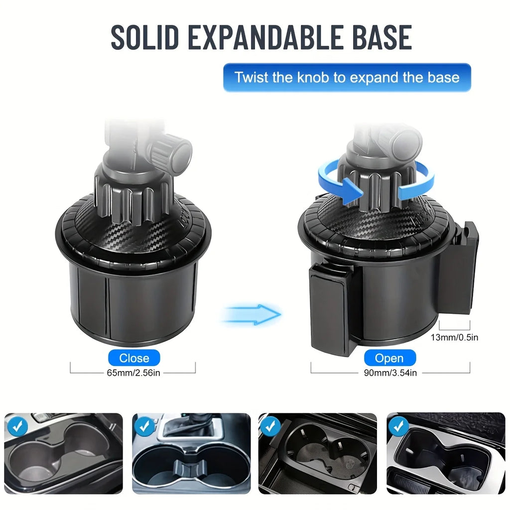 Car Cup Phone Holder Magnetic Phone Mount Super Strong Suction for Stable 360° Rotatable Mobile Support For Car