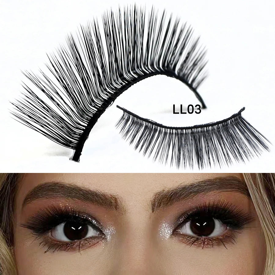 RED SIREN L Shape Cat Eye Lashes New Design Wispy Natural Mink Lashes Korean Makeup Eyelash