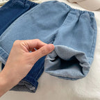 2024 Autumn New Baby Denim Trousers Loose Infant Boy Causal Pants Solid Kids Boys Jeans Toddler Clothes