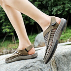 Summer New Sandals Men's Brand Designer Fashion Casual Outdoor Waders Large Size Hand-woven High Quality Beach Sandals For Men