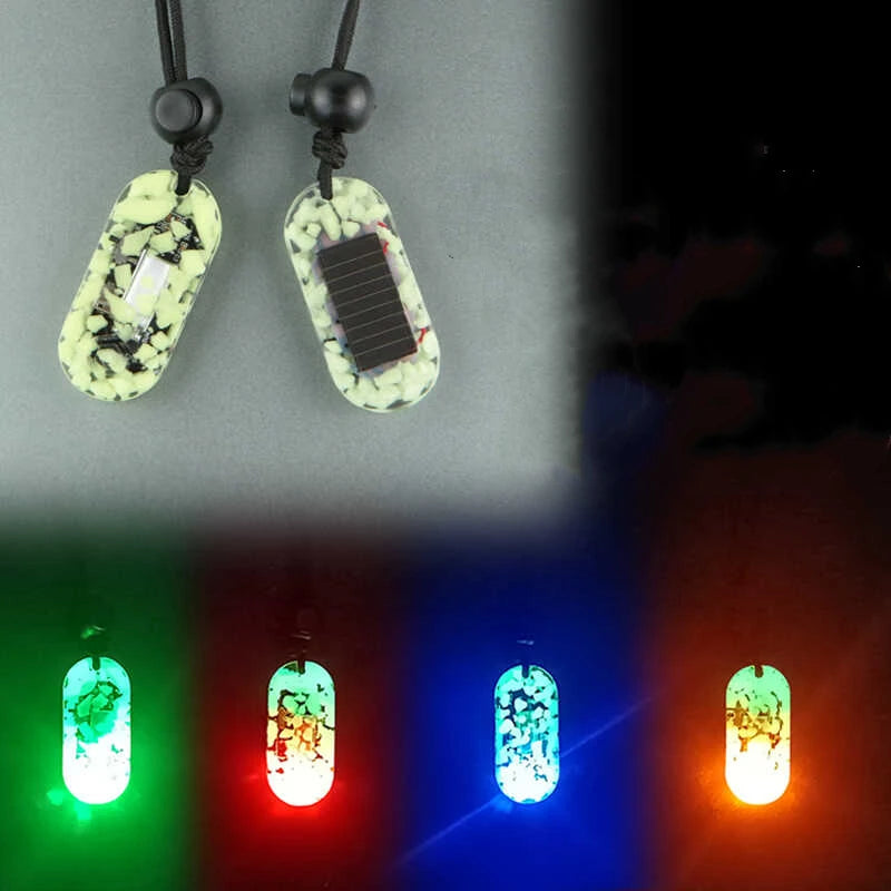 Solar Energy Luminous Signal Lamp Night Diving High-brightness Sunlight Charging Outdoor Rescue With Lanyard DIY Decoration