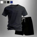 2026 Casual Sports 2-piece sets Solid colors Mesh Breathable short sleeved T-shirt+shorts Sets jogging Running Sets Man Summer