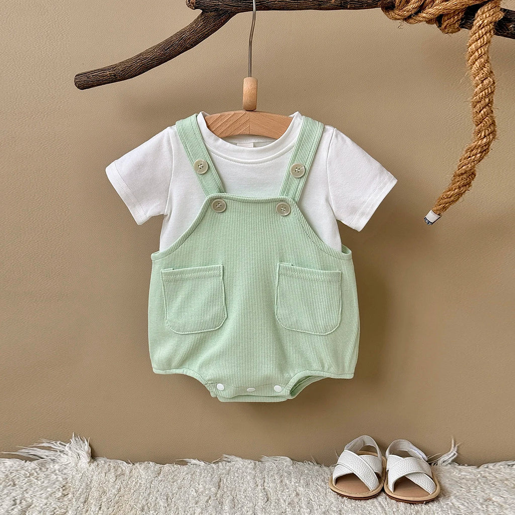 Baby Romper  Fashion Toddler Clothes  Short Sleeve Newborn Bodysuit Infant Jumpsuits 0-18 months ﻿