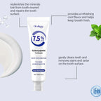 7.5% Hydroxyapatite Toothpaste for Enamel Protection, Formula with Gentle Mint, for Sensitive Teeth, Long-Lasting Fresh Breath