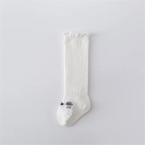 Lawadka Newborn Baby Girl Boy Socks Cotton Toddler Socks For Girls Boys Casual Knee High Infant's Long Sock Spring Age For 0-36M