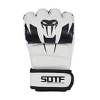 Unisex Sparring Punching Gloves Wear Resistant 3cm Thickened Punching Bag Gloves Fingerless for Boxing Kickboxing Muay Thai MMA