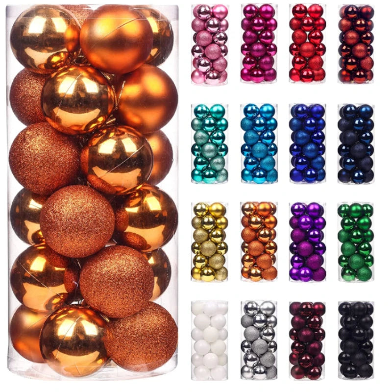 24/36 Pcs Christmas Balls New Year Party Decoration Xmas Tree Ornaments Christmas Hanging Ornament Home Decor Gifts Navidad 2025