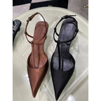 Shoes for Women Sexy Pointed Toe Women's Sandals Comfortable Low Heel Trendy Sandal Simple Versatile Large Size Pumps