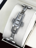 2026 new steel couple's watch, gradient green dial, butterfly buckle, dual calendar, P36, luminescent, waterproof watch