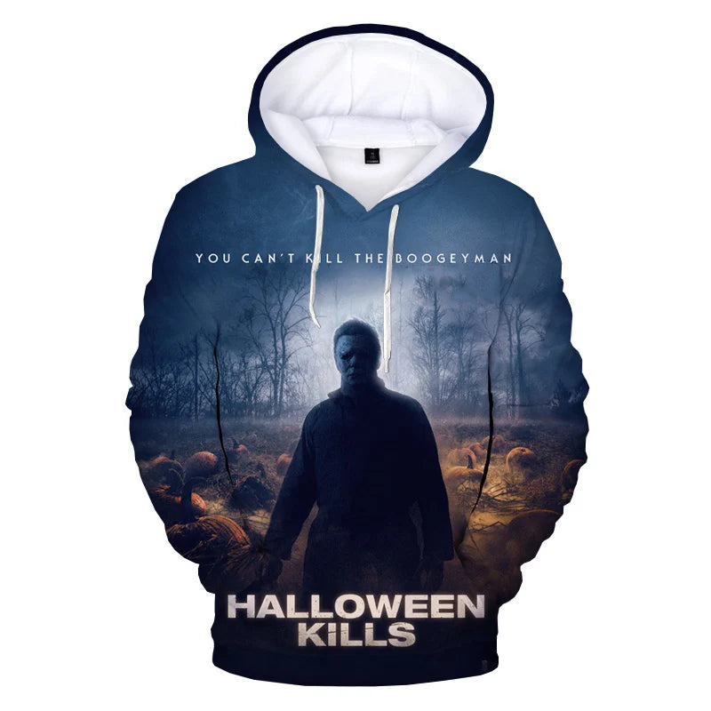 Halloween Horror Movie Hoodies Michael Myers 3D Print Y2k Hoodie Men Women Streetwear Pullovers Hooded Sweatshirts Male Clothing