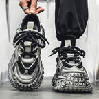 Men's Shoes 2025 Spring New Style Thick Sole Height Increasing Casual Mesh Breathable Fashion Trend Comfortable Chunky sneakers