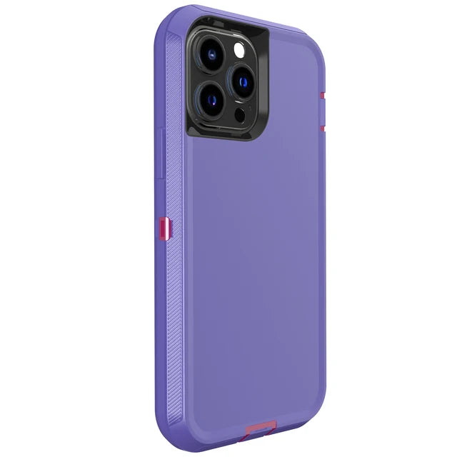 3 IN 1 Heavy Duty Armor Shockproof Dust-Proof Case For iPhone 15 14 13 12 11 16Pro MAX  MINI XSMAX XR X XS SE 6 7 8 PLUS Cover